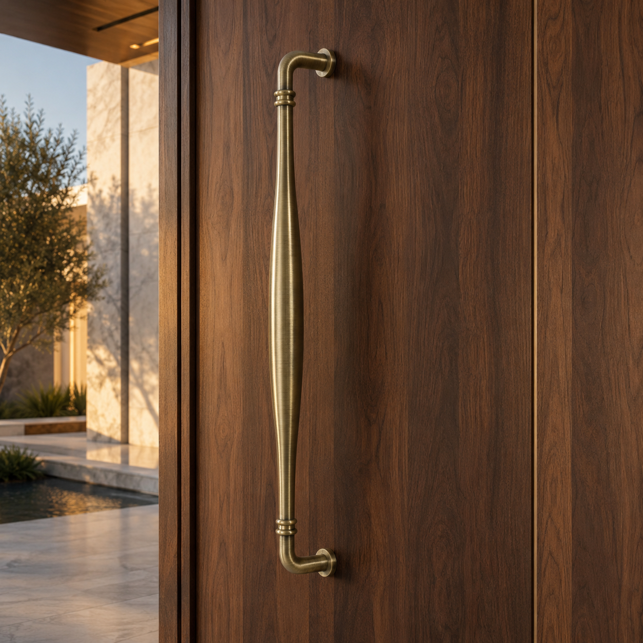 Palermo Solid Brass Cabinet Handle (1 Pair)