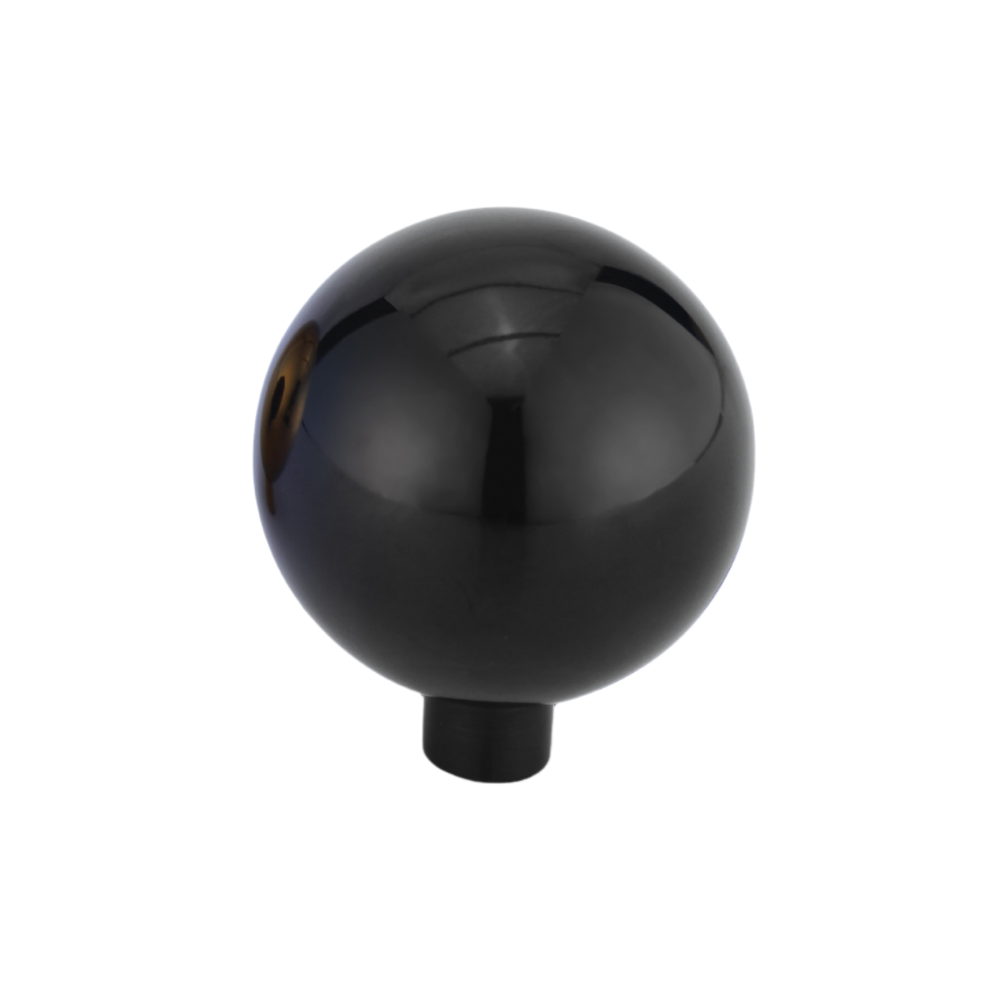 AceLine Alpha single stainless steel drawer knob with a polished finish.