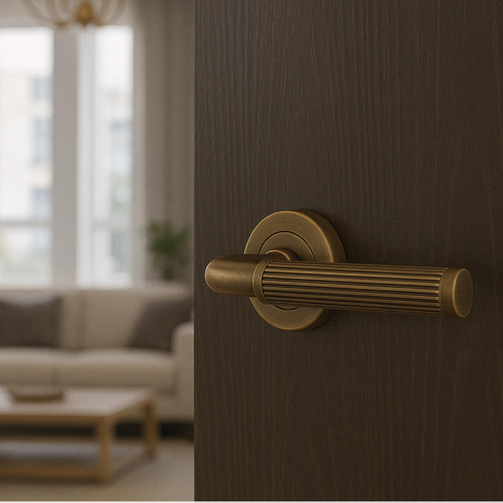 Norton Solid Brass Lever Handle
