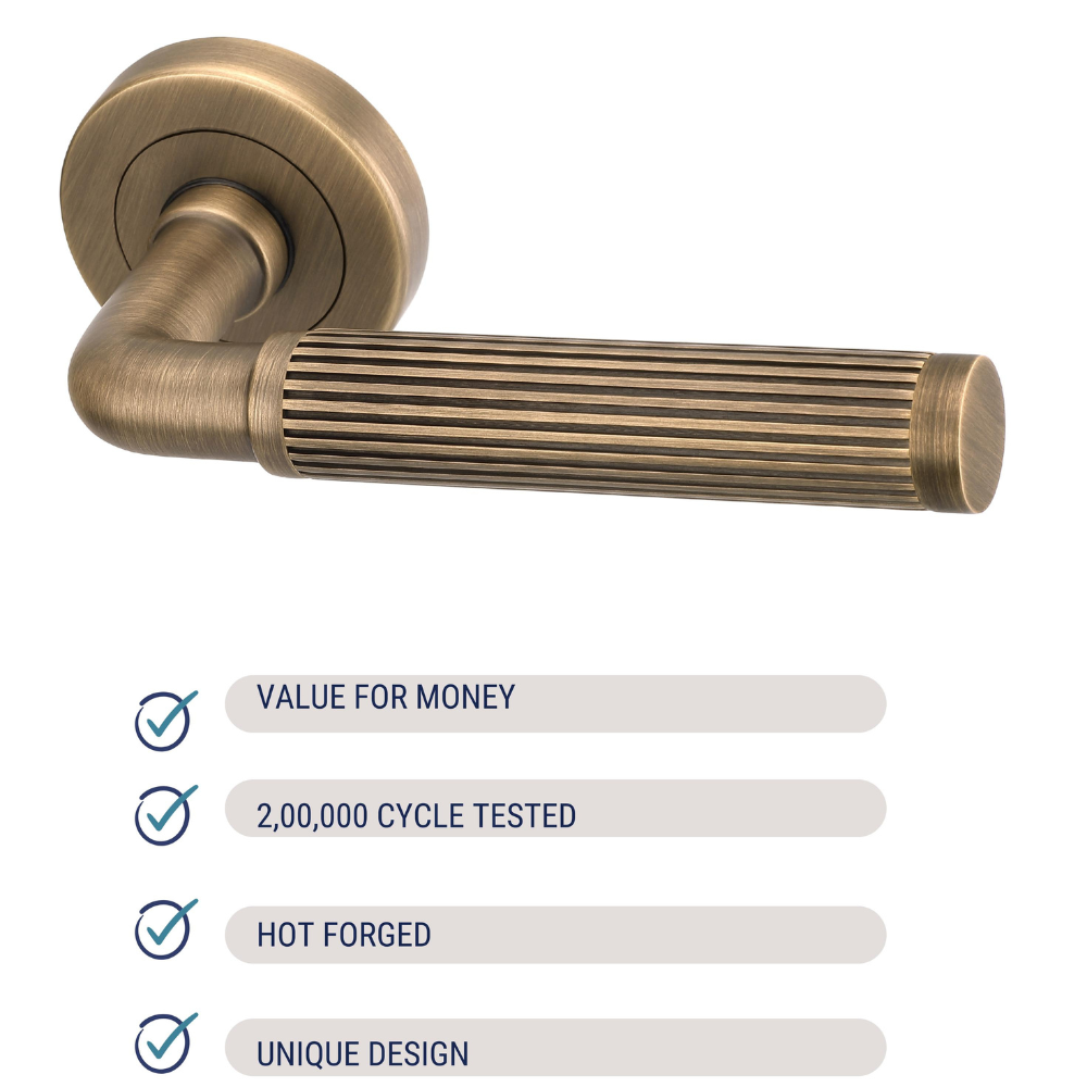 Norton Solid Brass Lever Handle