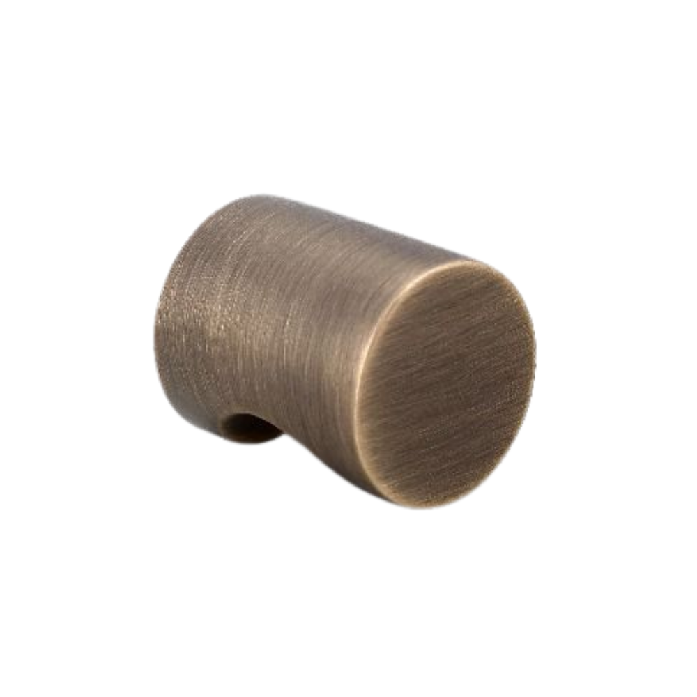 AceLine Riga single brass drawer knob with a smooth finish and a rounded, polished design.