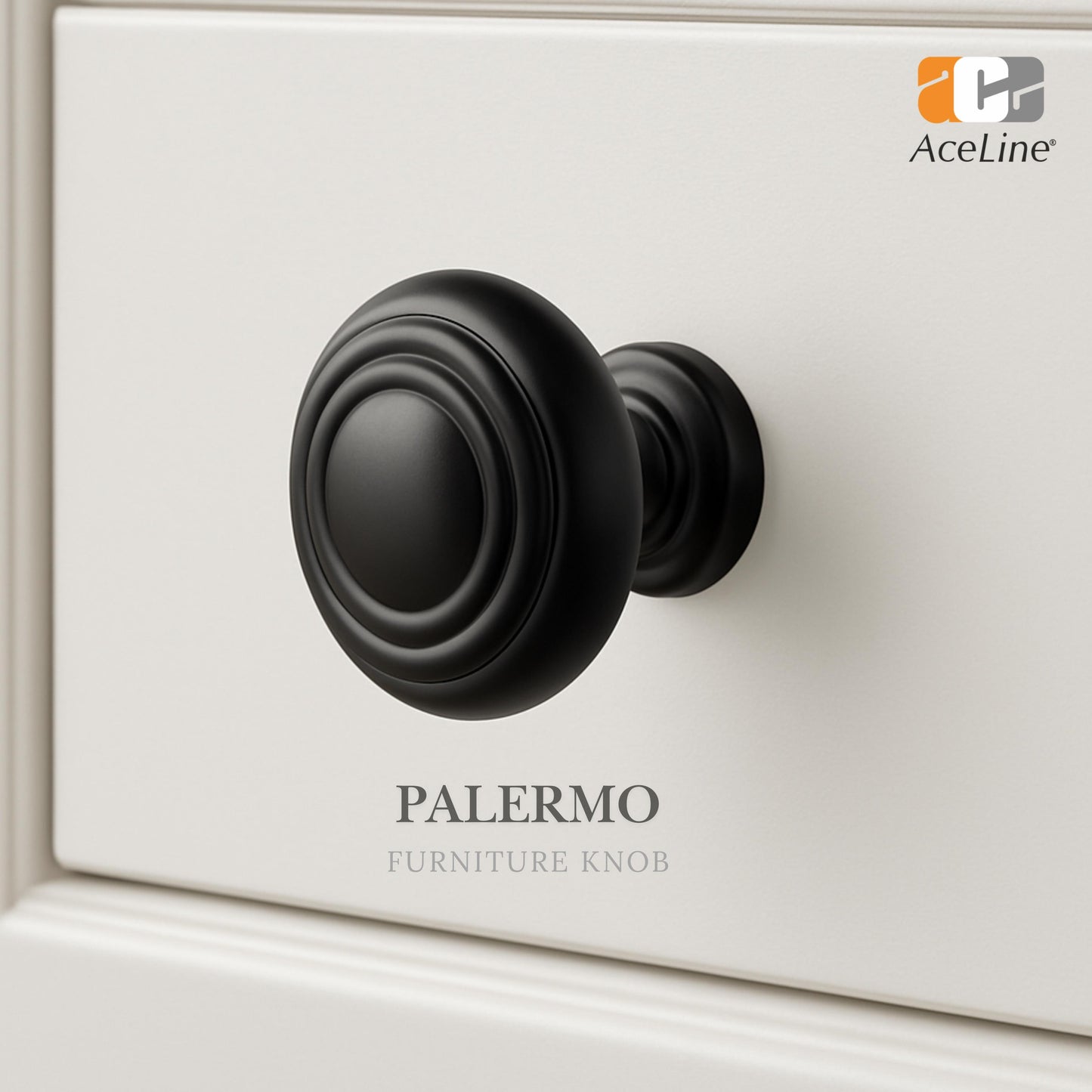 Palermo Solid Brass Drawer Knob 35mm dia