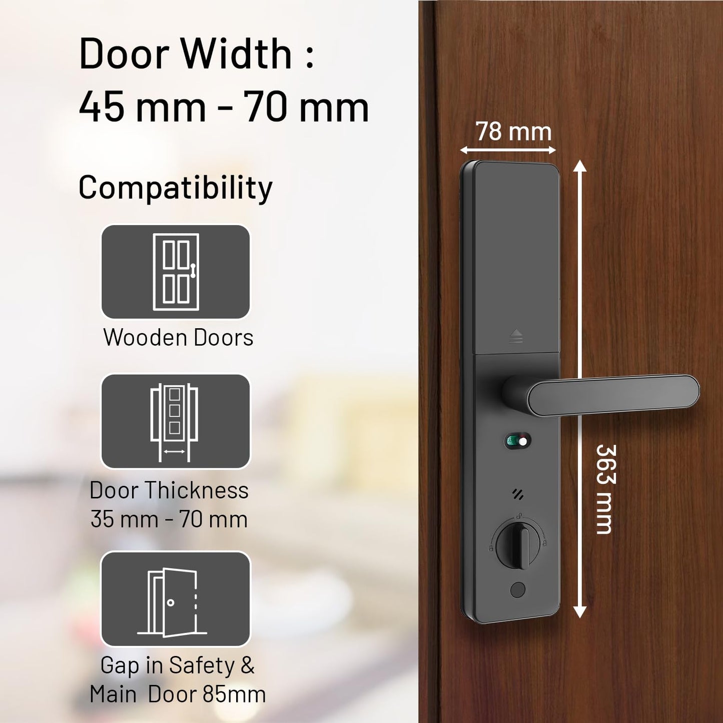 A2 Sweden Fiori Biometric Smart Door Lock