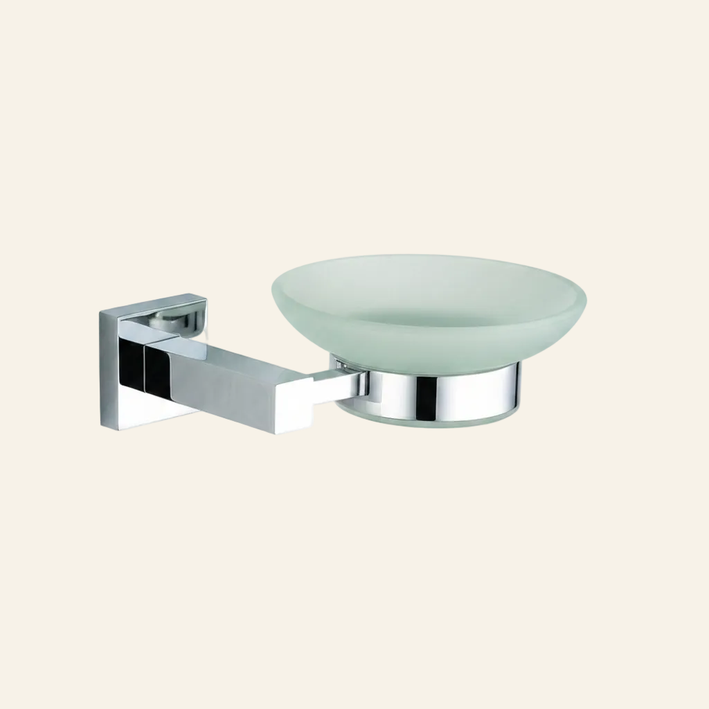 Chrome soap dish