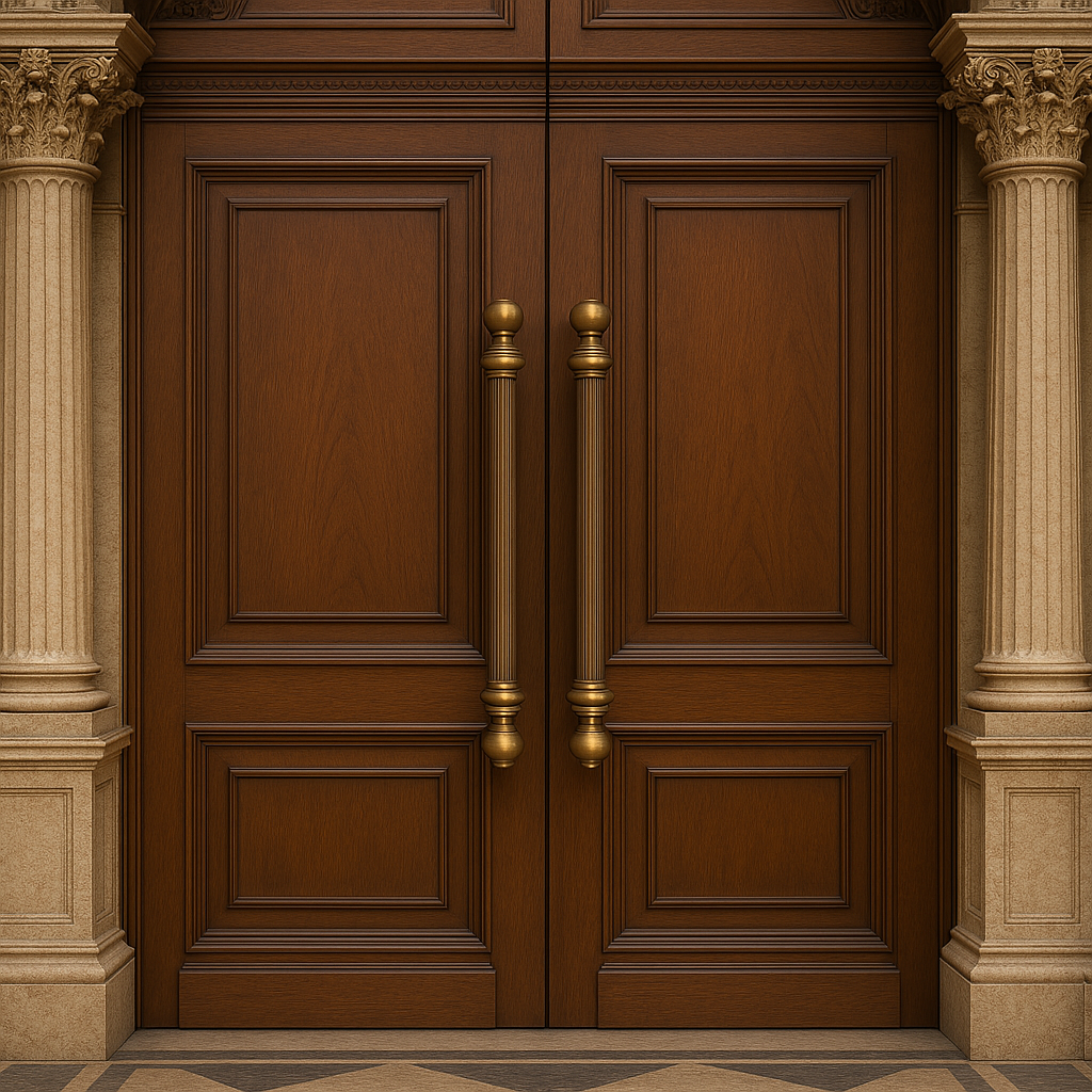 Medina Main Door Brass Pull Handle