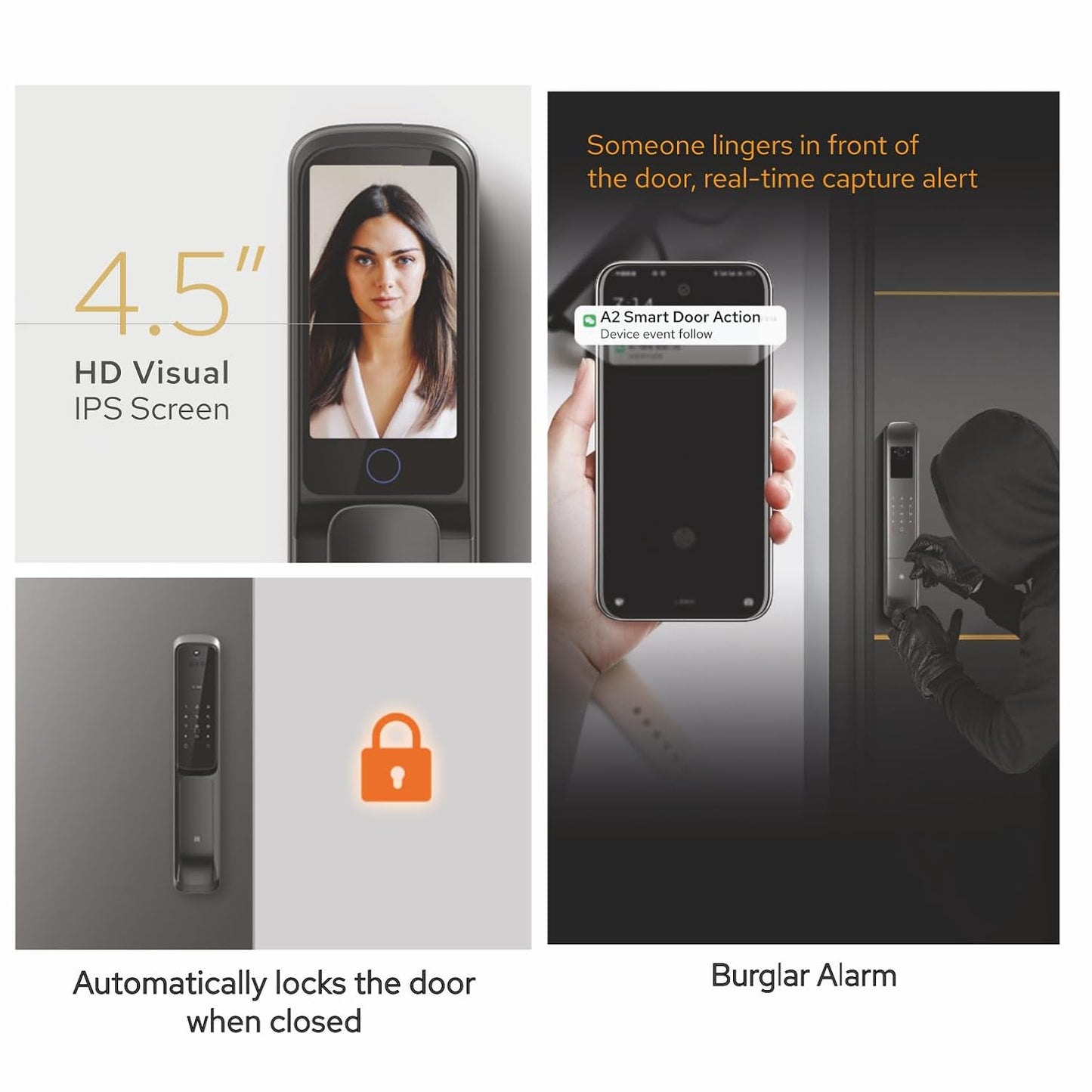 A2 Sweden Viso Biometric Smart Door Lock