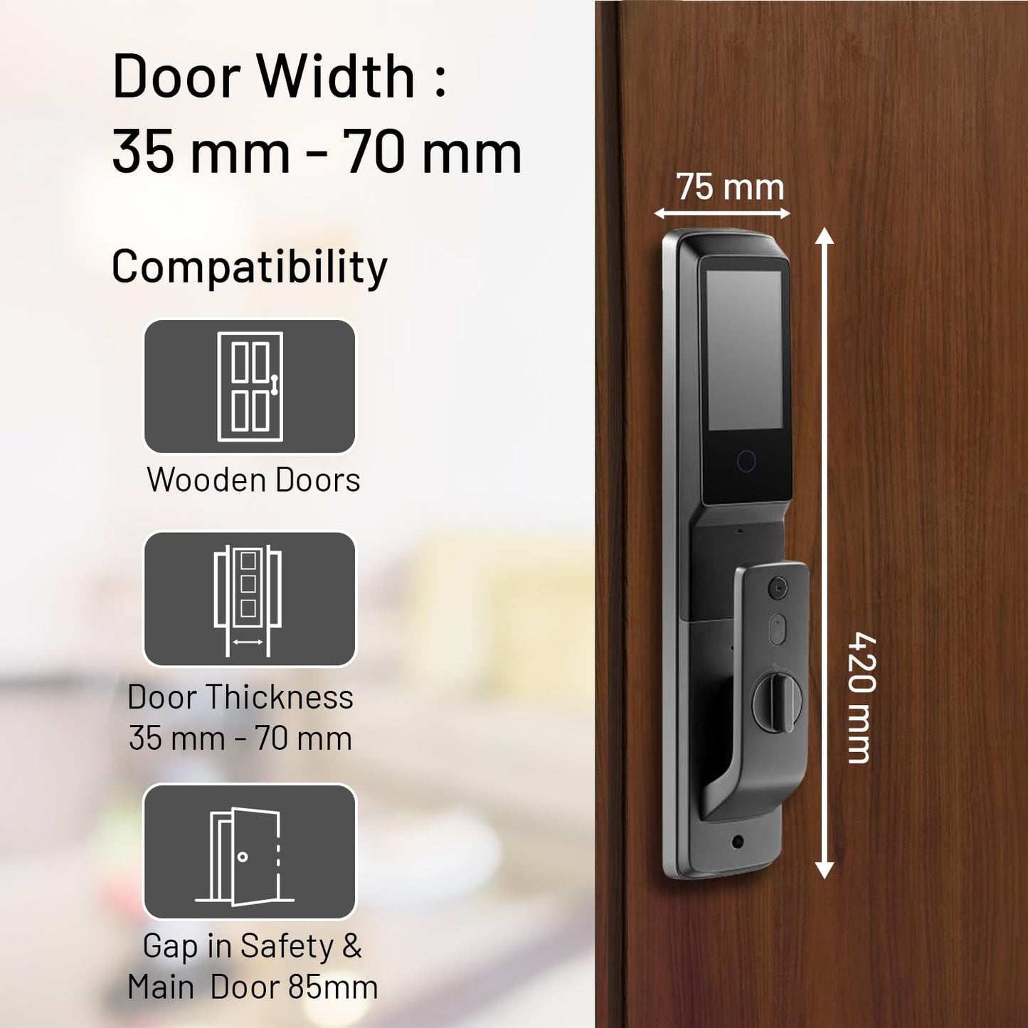 A2 Sweden Viso Biometric Smart Door Lock