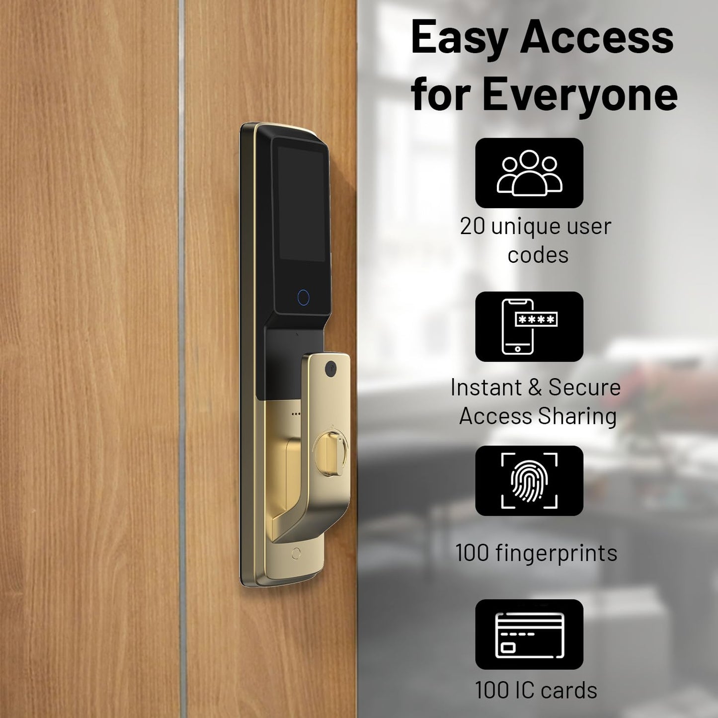 A2 Sweden Viso Biometric Smart Door Lock