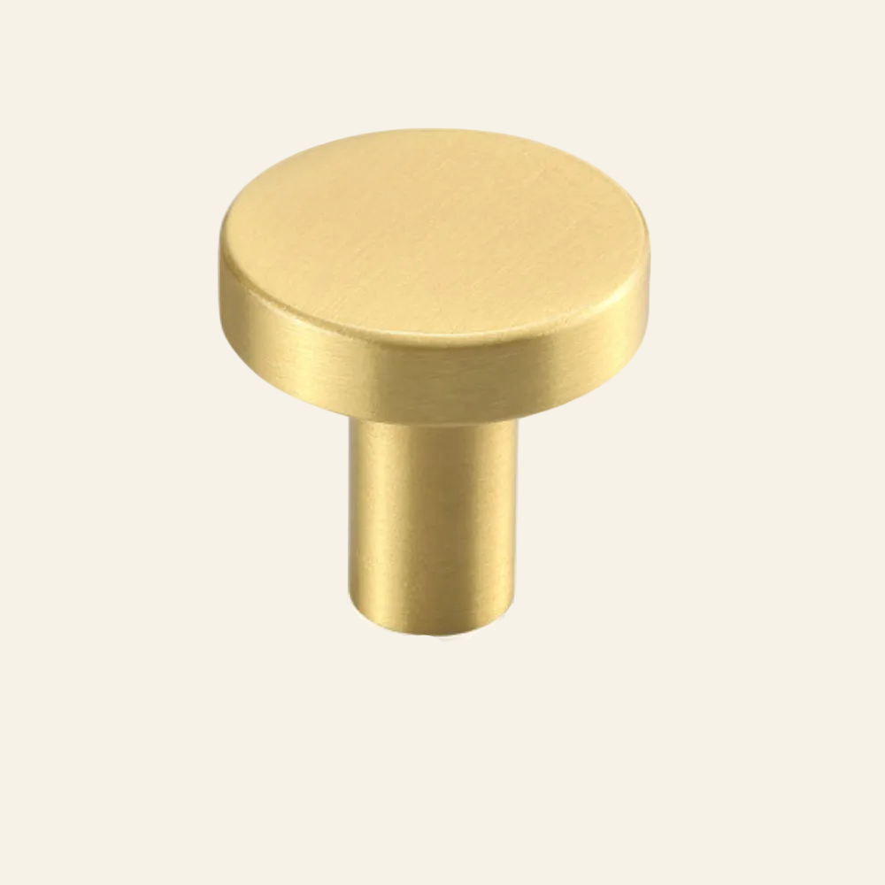 GOLDEN SATIN BRASS DRAWER KNOB