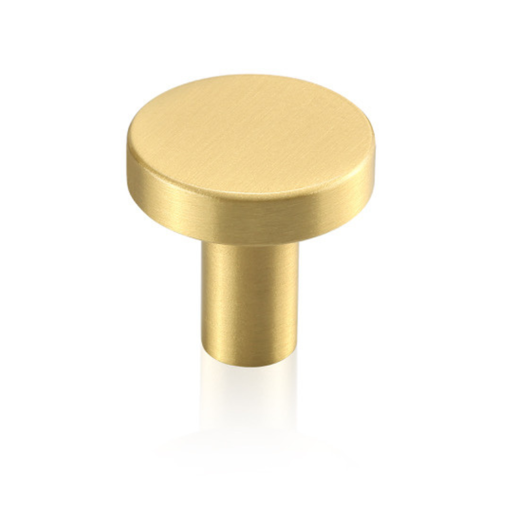 GOLDEN SATIN BRASS DRAWER KNOB