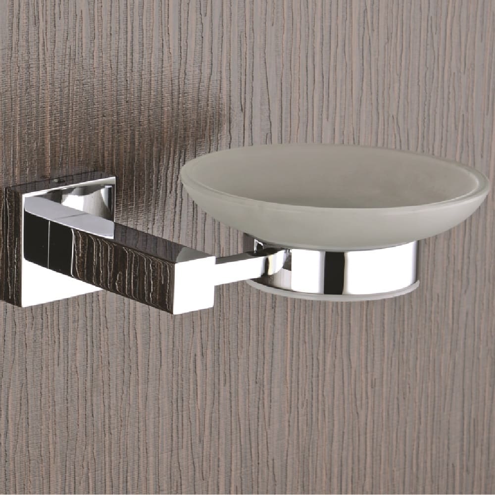 BRASS SOAP DISH CHROME