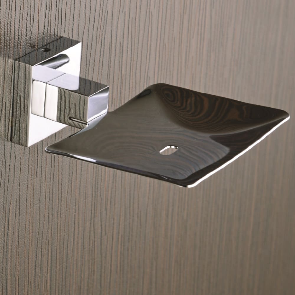 BRASS SOAP DISH CHROME