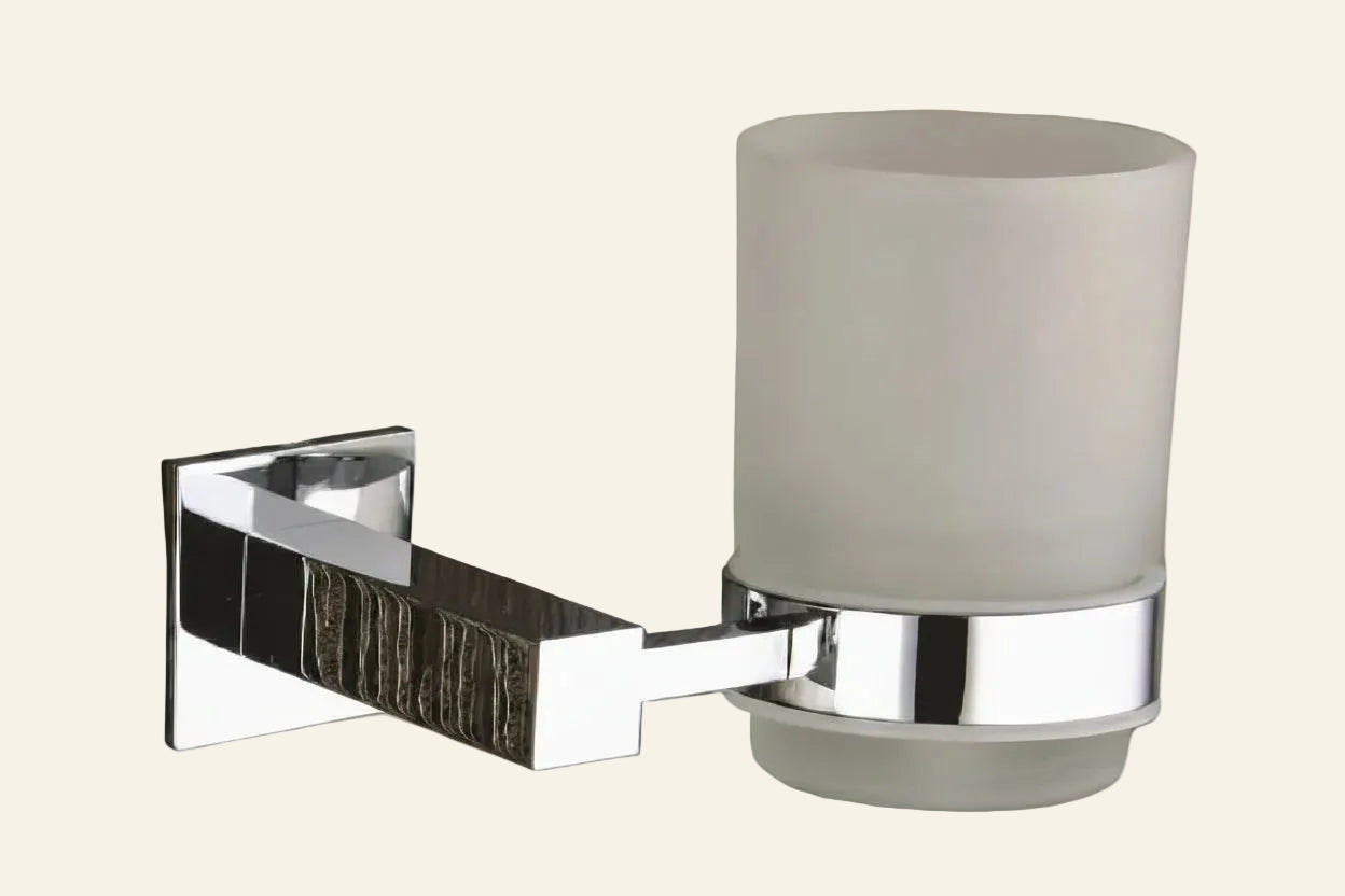 BRASS TUMBLER HOLDER CHROME