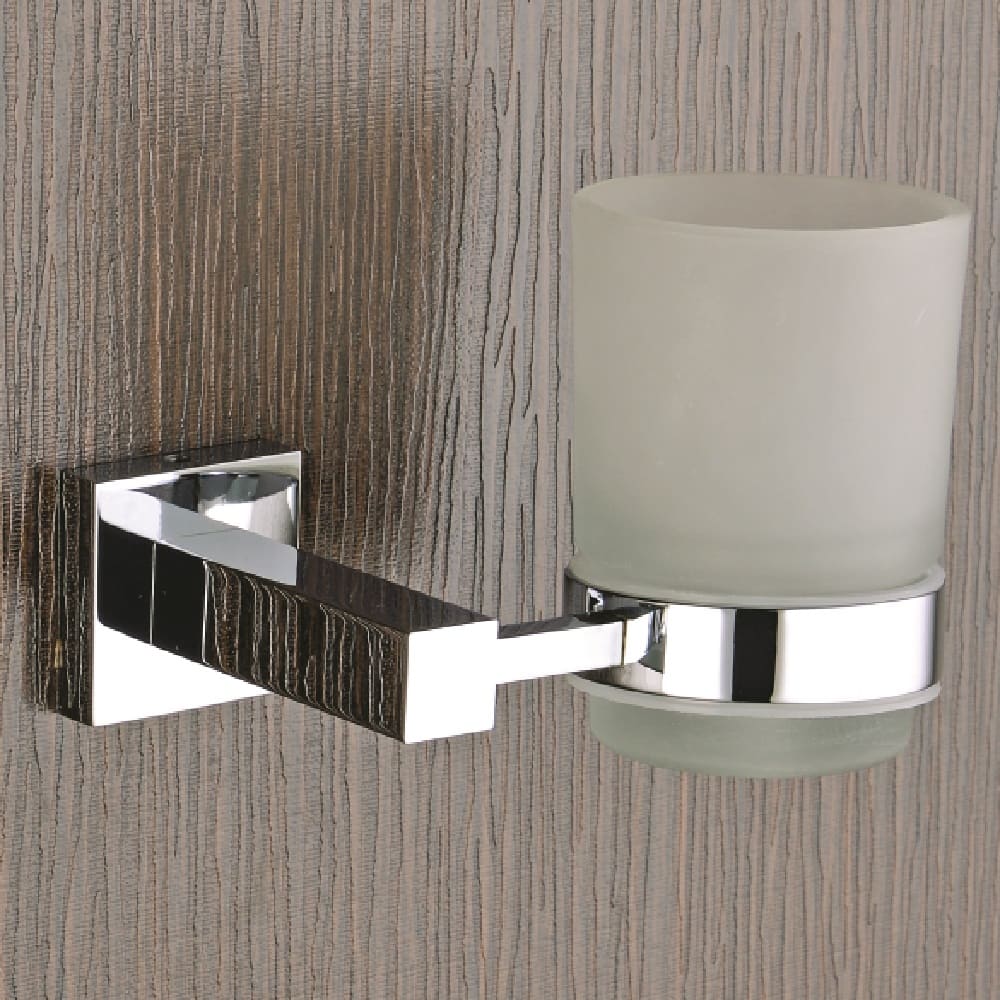 BRASS TUMBLER HOLDER CHROME