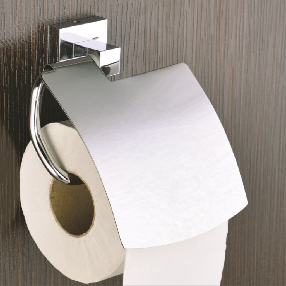 BRASS TOILET PAPER HOLDER CHROME