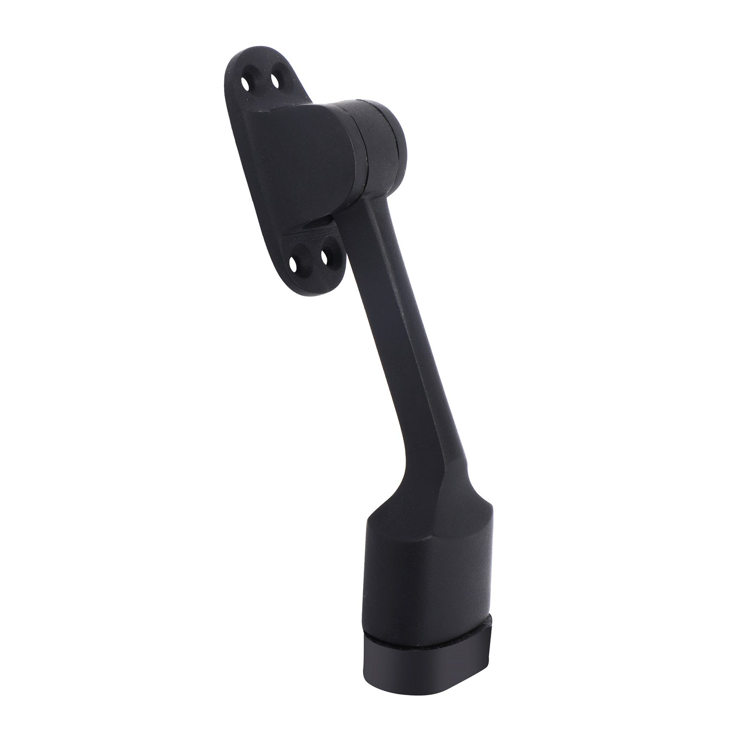 BRASS DOOR STOPPER BLACK