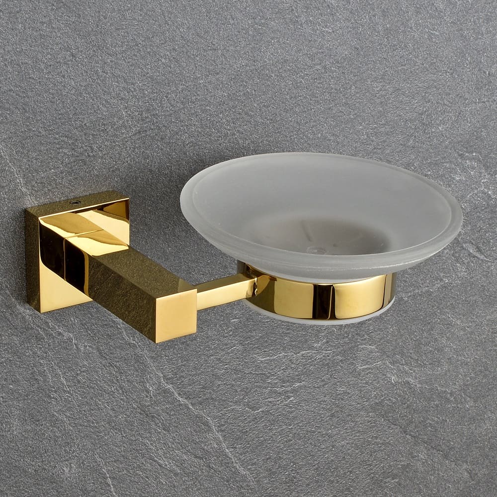 BRASS SOAP DISH GOLDEN