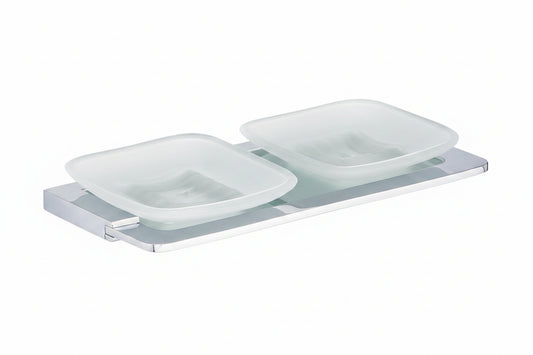 DOUBLE SOAP DISH BRASS
