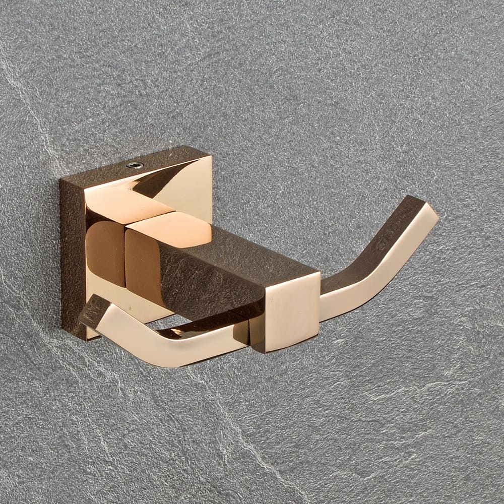 BRASS ROBE HOOK ROSE GOLD