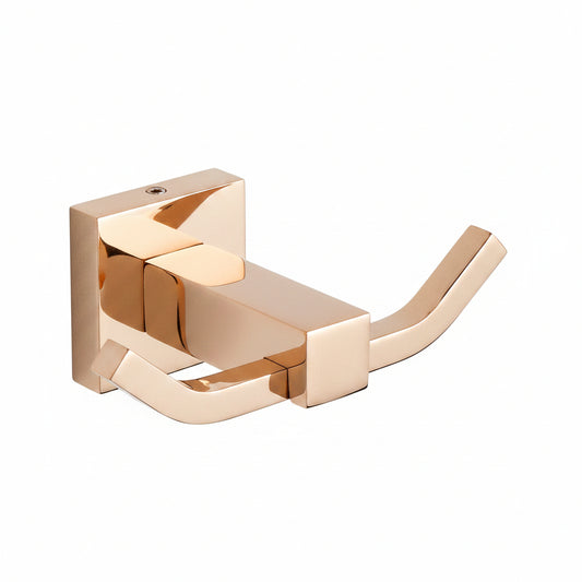 BRASS ROBE HOOK ROSE GOLD