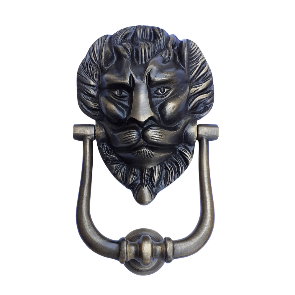 ANTIQUE BRASS DOOR KNOCKER