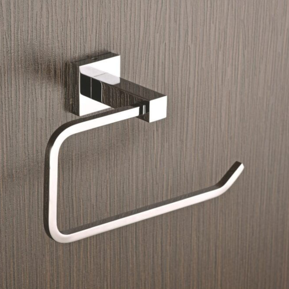 BRASS TOWEL RING CHROME