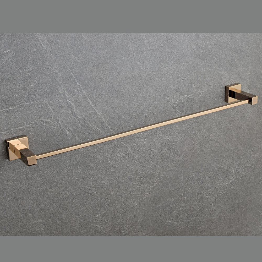 BRASS TOWEL ROD HOLDER ROSE GOLD