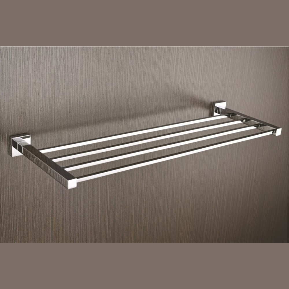 BRASS TOWEL ROD HOLDER RACK CHROME