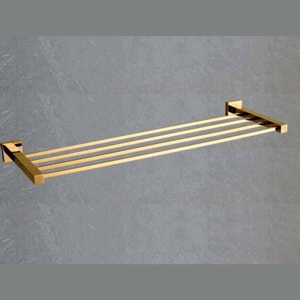 Aqua Solid Brass Towel Rack