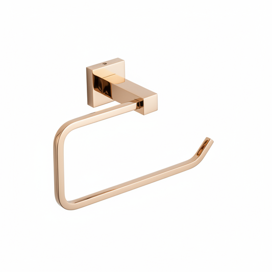 BRASS TOWEL RING ROSE GOLD