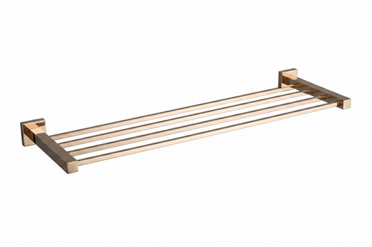 BRASS TOWEL ROD HOLDER RACK ROSE GOLD