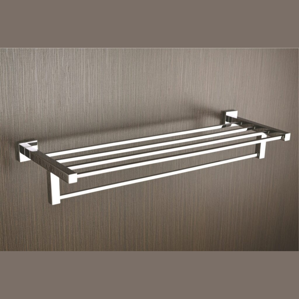 BRASS TOWEL ROD HOLDER RACK GOLDEN CHROME