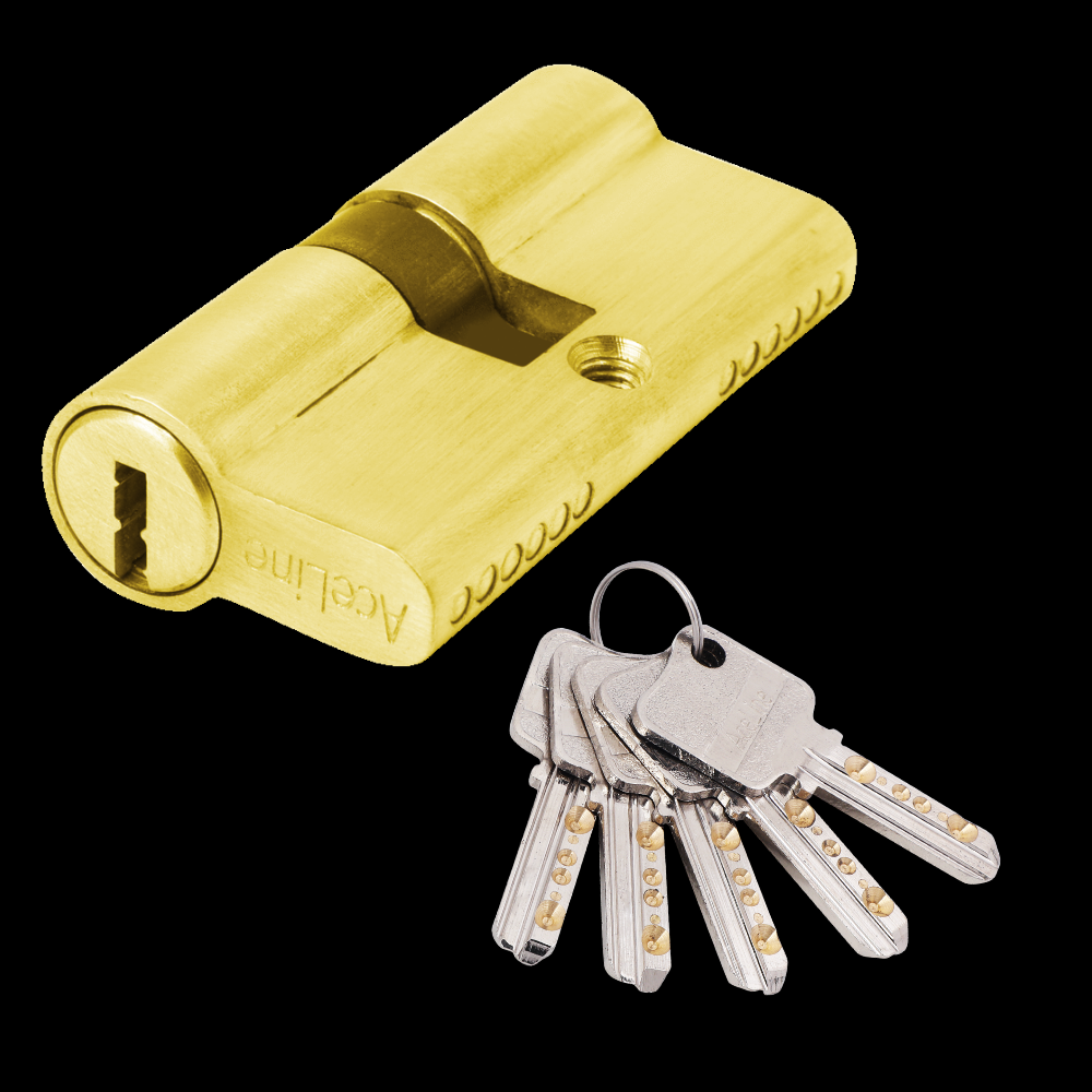 BRASS BOTH SIDE KEY CYLIDER GOLDEN