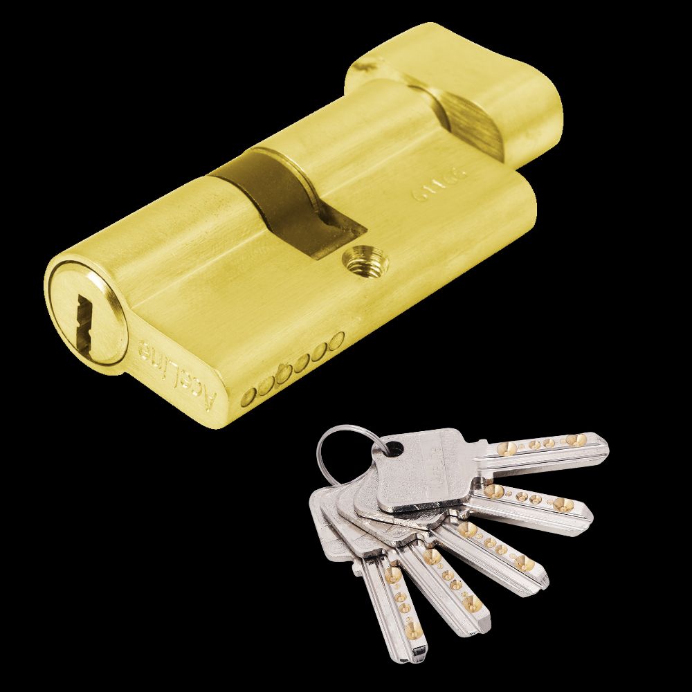BRASS ONE SIDE KEY CYLINDER GOLDEN
