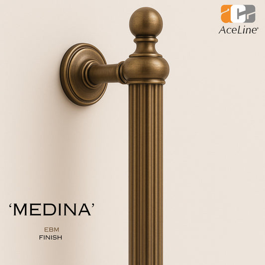 Elevate Your Entrance with AceLine Medina Original Brass Main Door Pull Handle