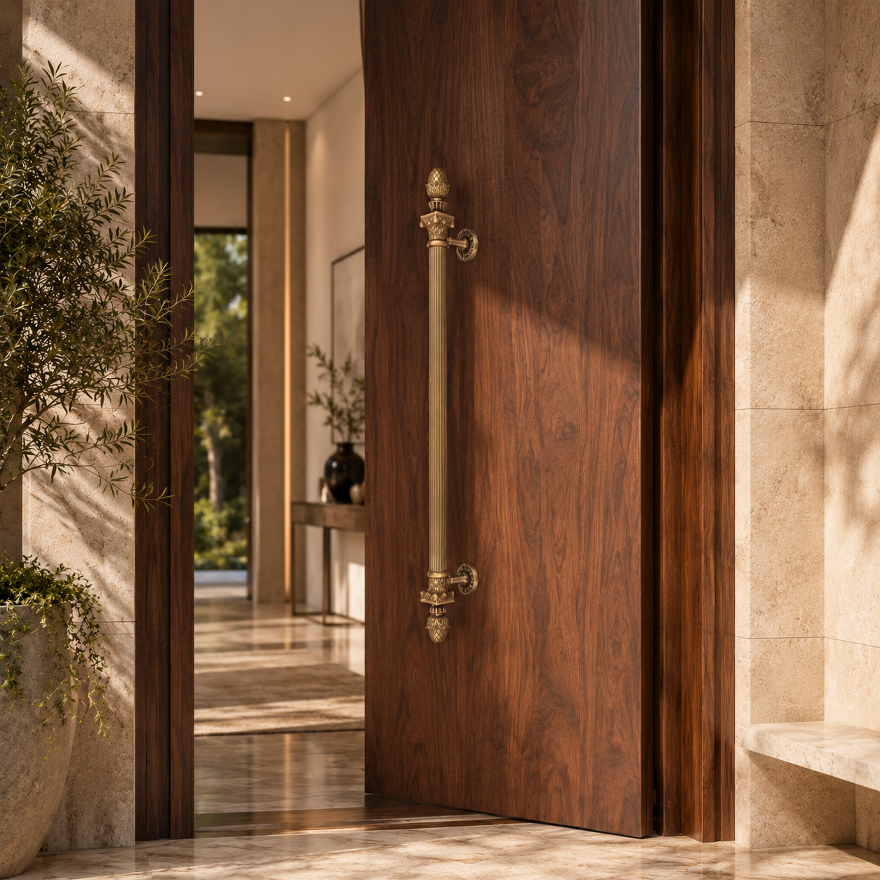pull handle for double door