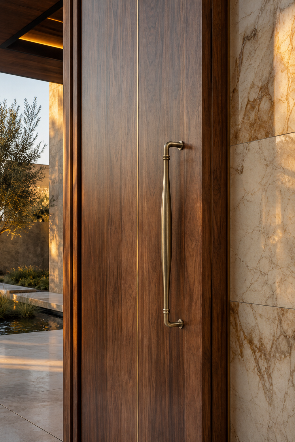 Palermo Solid Brass Cabinet Handle (1 Pair)