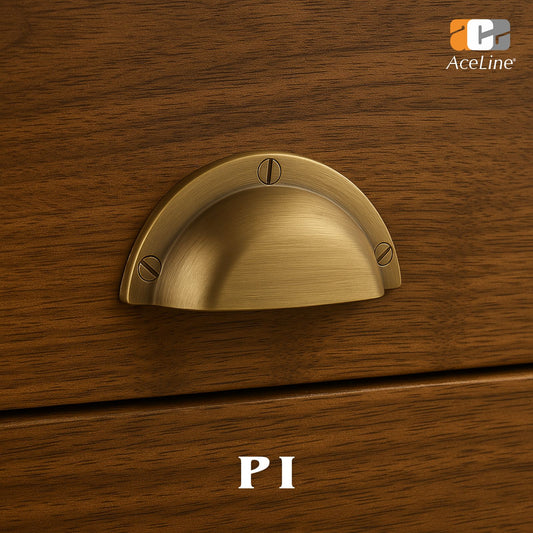 AceLine Pi Brass drawer pull Handle