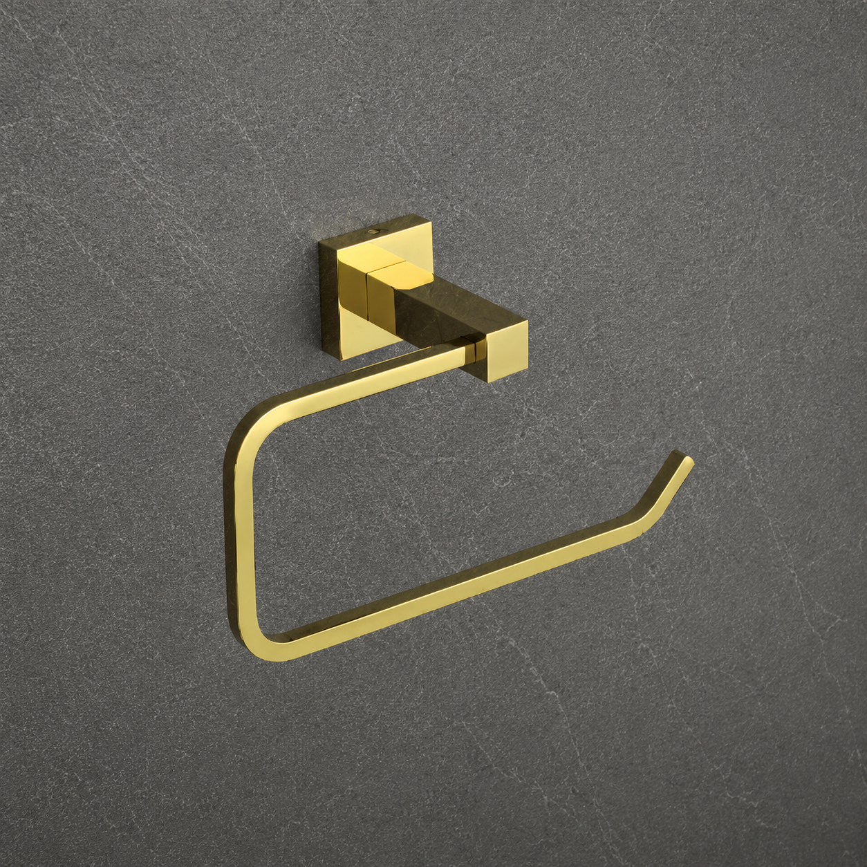 Aqua Solid Brass Towel Ring