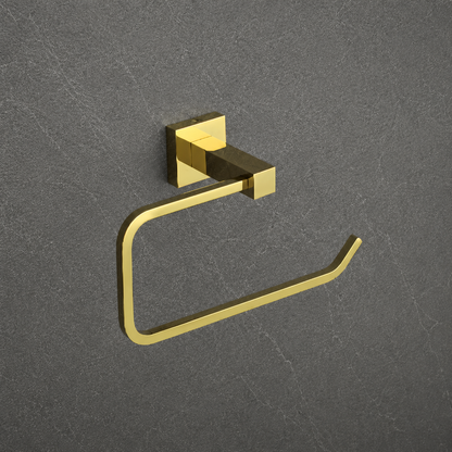 Aqua Solid Brass Towel Ring