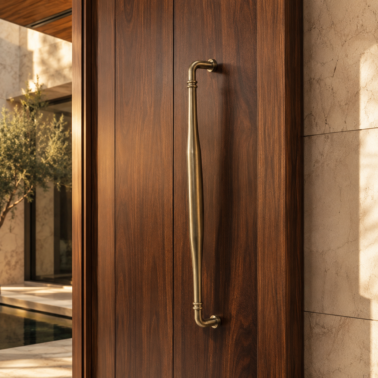 Palermo Solid Brass Cabinet Handle (1 Pair)