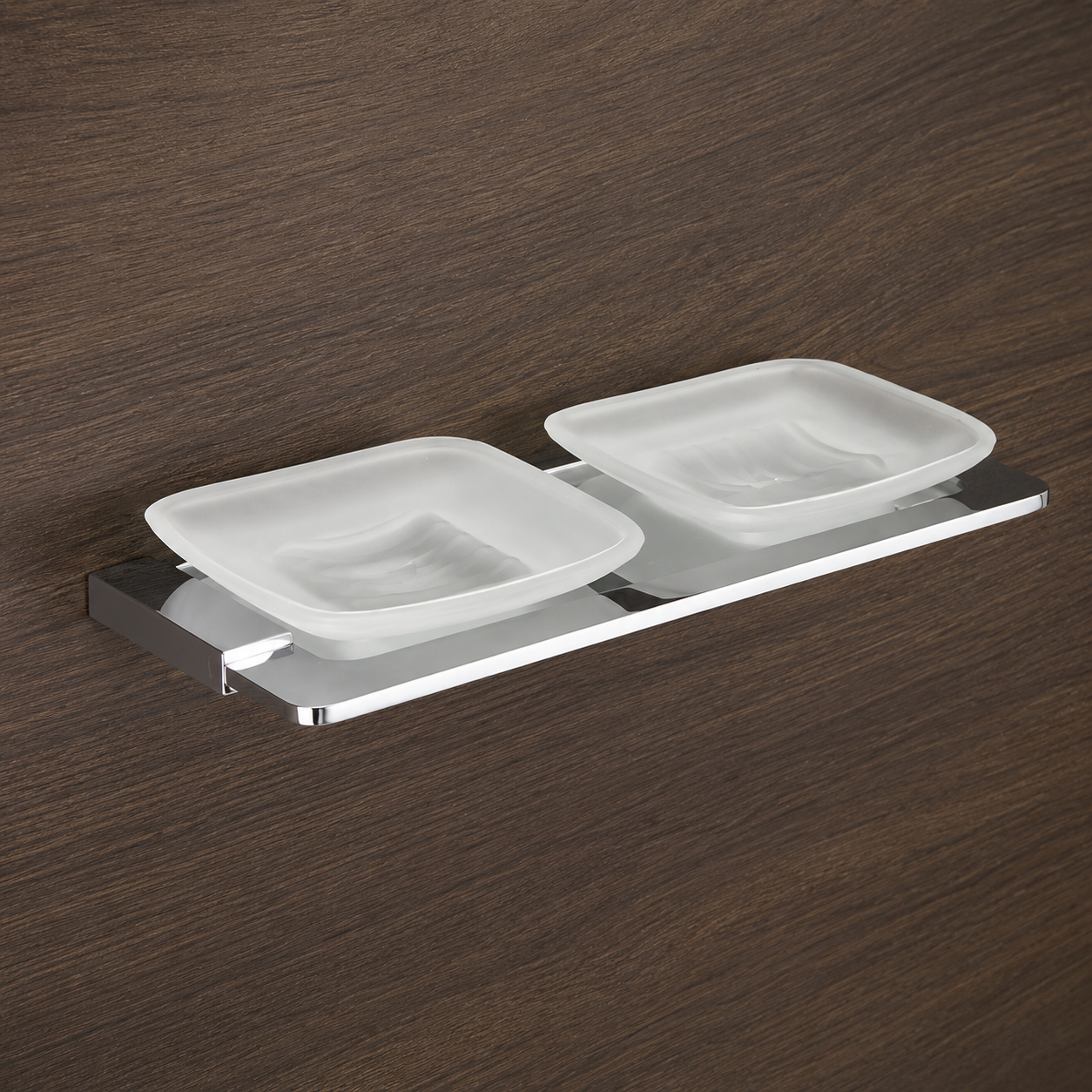 Lama brass double soap dish(Chrome Plating)