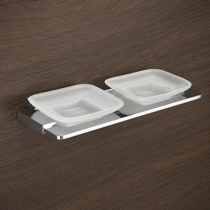 Lama brass double soap dish(Chrome Plating)