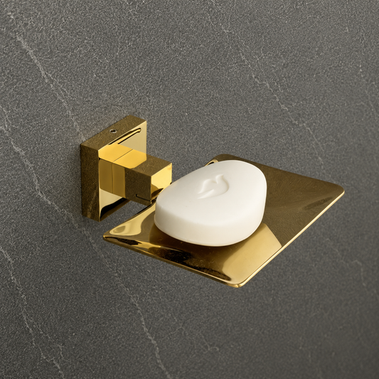Aqua Solid Brass Square Soap Dish