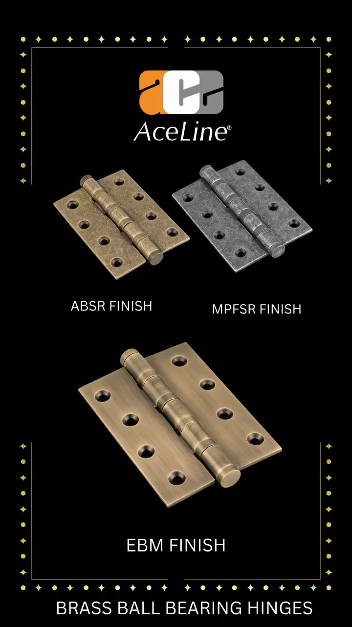 Solid Brass Ball Bearing Door Hinge
