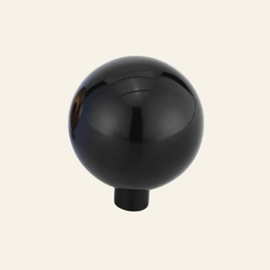 AceLine Alpha single stainless steel drawer knob with a polished finish.
