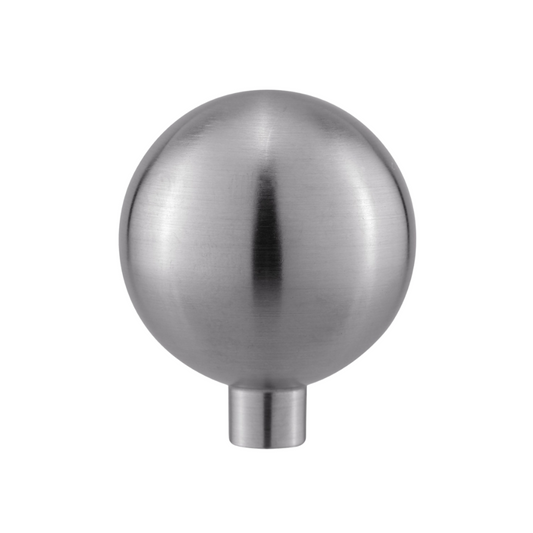 AceLine Alpha single stainless steel drawer knob with a polished finish.