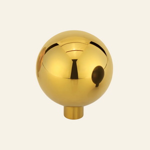 AceLine Alpha single stainless steel drawer knob with a polished finish.