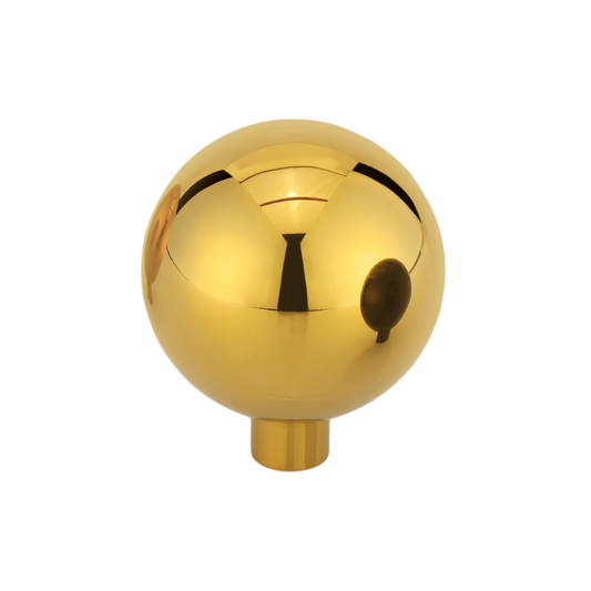 AceLine Alpha single stainless steel drawer knob with a polished finish.