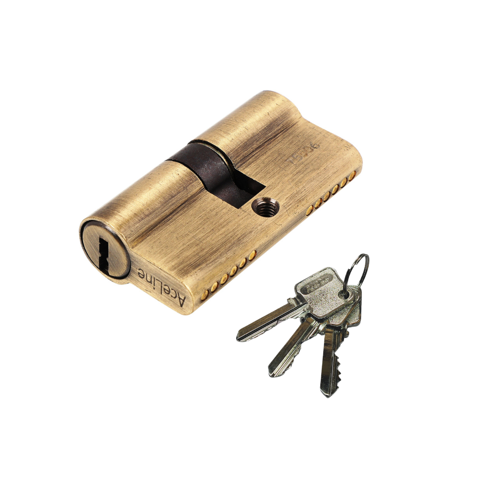 Brass Cylinder Lock with Master Key (4 Pcs)